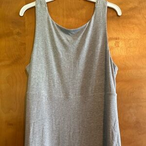 Athlete grey knit maxi tank dress. Size L